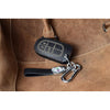 JVCV® Soft Handmade Lychee Pattern Leather Key Cover Compatible with Jeep Compass Trailhawk Push Button Smart Key