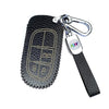 JVCV® Soft Handmade Lychee Pattern Leather Key Cover Compatible with Jeep Compass Trailhawk Push Button Smart Key