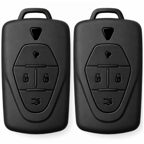 JVCV® Soft TPU Key Cover – Matte Black Finish – Compatible with VinFast VF6 & VF7 – 4 Button Smart Key