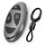JVCV® Soft TPU Transparent Key Cover with Premium Metal Keychain – Transparent Black – Compatible with Hyundai Venue 2026 Smart Key
