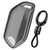 JVCV® Soft TPU Transparent Key Cover with Premium Metal Keychain – Transparent Black – Compatible with Kia Seltos 2026, Syros, EV6 & EV9 – 4 Button Smart Key