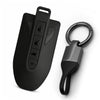 JVCV® Soft TPU Key Cover with Premium Metal Keychain – Matte Black Pattern – Compatible with Mahindra 7XO, BE6, XEV 9E, XEV 9S & BE 6 Formula E Edition (FE) – 6 Button Smart Key