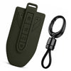 JVCV® Soft TPU Key Cover with Premium Metal Keychain – Matte Green Pattern – Compatible with Mahindra 7XO, BE6, XEV 9E, XEV 9S & BE 6 Formula E Edition (FE) – 6 Button Smart Key (Copy)