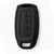 JVCV® Soft TPU Matte Black Key Cover – Compatible with Hyundai Verna & i20 N Line – 4 Button Smart Key