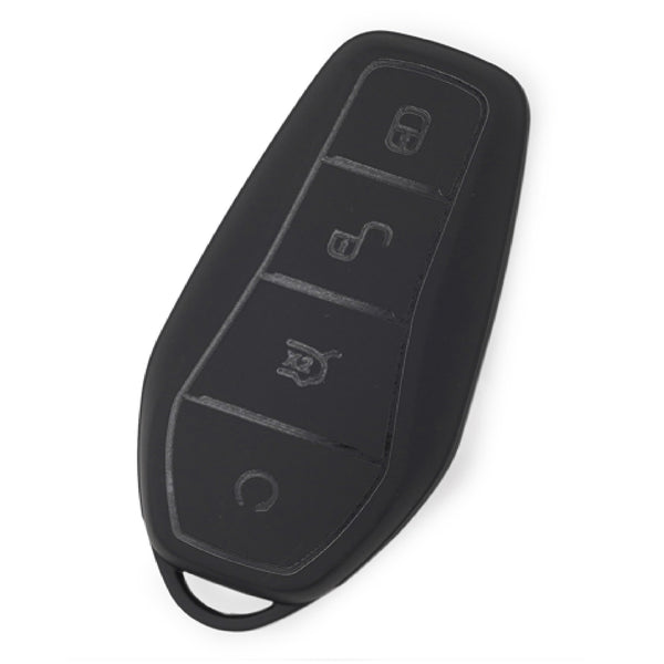 JVCV® Premium Soft TPU Key Cover – Matte Black Finish – Compatible with BYD Atto 3, Seal, Sealion & eMax7 Smart Key