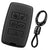 JVCV® Soft TPU Key Cover with Premium Metal Keychain – Matte Black Finish – Compatible with Land Rover Range Rover, Discovery & Defender Smart Key