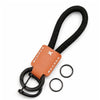 JVCV® Premium Braided Keychain with Leather Accent – Durable Car Key Holder Loop | Stylish Everyday Carry Keyring