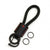 JVCV® Premium Braided Keychain with Leather Accent – Durable Car Key Holder Loop | Stylish Everyday Carry Keyring