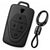 JVCV® Soft TPU Key Cover with Premium Metal Keychain – Matte Black Finish – Compatible with VinFast VF6 & VF7 – 4 Button Smart Key