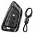 JVCV® Soft TPU Transparent Cover with keychain – BMW Blade Smart Key (Transparent Black)