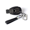 JVCV® Soft Handmade Lychee Pattern Leather Key Cover Compatible with Mercedes Benz 3 Button Smart Key