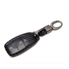 Car Styling Soft Carbon Fiber Pattern Key Cover Compatible with Benz E-Series Smart Key with Keychain