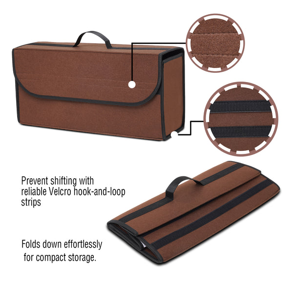 JVCV® Large Anti-Slip Car Trunk Organizer – Heavy-Duty Foldable Boot Storage for SUVs, Sedans & Trucks