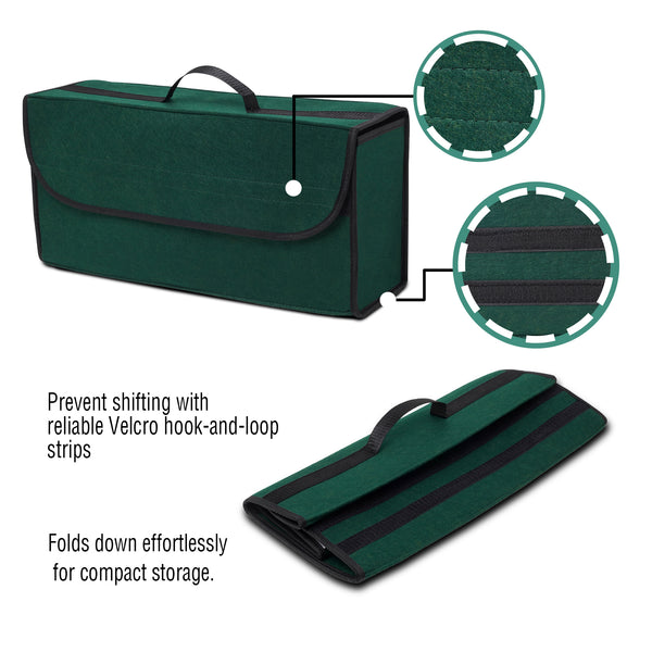 JVCV® Large Anti-Slip Car Trunk Organizer – Heavy-Duty Foldable Boot Storage for SUVs, Sedans & Trucks