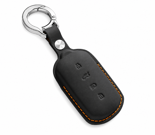 JVCV® Premium Leather Key Cover Compatible with Tata Sierra, Safari Petrol, Harrier Petrol, Curvv & Curvv EV Smart Key | Luxury Car Key Case | 360° Scratch & Drop Protection