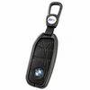 JVCV® Premium Metal & Leather Key Cover Compatible with BMW New 7 Series 740i, 760i, X1, X5, X7, XM, iX & i7 Smart Key | Luxury Protective Key Case