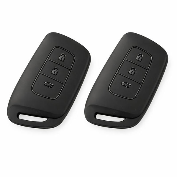 JVCV® Soft TPU Key Cover – Matte Black Pattern – Compatible with New MG Hector, Hector Plus, Windsor & Windsor Pro EV Smart Key