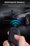 JVCV® Soft TPU Key Cover – Matte Black Pattern – Compatible with MG Astor & ZS EV Smart Key