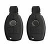 JVCV® Soft TPU Key Cover – Matte Black Pattern – Compatible with Mercedes-Benz C, E, M, S, CLS, CLK, GLK, GLC & G-Class – 3 Button Smart Key