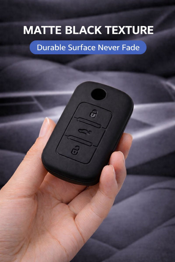 JVCV® Soft TPU Key Cover Combo (Matte Black + Transparent Black) – Compatible with Volkswagen Polo, Vento, Jetta, Ameo, Passat & Skoda Rapid, Laura, Superb, Octavia, Fabia, Yeti – Folding Key