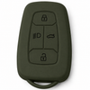 JVCV® Soft TPU Key Cover – Military Green Matte Finish – Compatible with Tata Nexon EV, Harrier, Tiago EV, Altroz, Tigor, Safari & Punch – 4 Button Smart Key