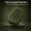 JVCV® Soft TPU Key Cover with Premium Metal Keychain – Military Green Matte Finish – Compatible with Tata Nexon EV, Harrier, Tiago EV, Altroz, Tigor, Safari & Punch – 4 Button Smart Key