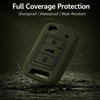 JVCV® Soft TPU Key Cover with Premium Metal Keychain – Military Green Matte Finish – Compatible with Skoda Kushaq, Volkswagen Taigun, Tiguan, Virtus, Skoda Octavia, Kodiaq & Superb Folding Key