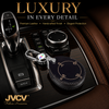 JVCV® Handmade Leather Key Cover Compatible with Tata Harrier EV & Sierra EV Smart Key | Premium Leather Protective Case | Luxury Car Key Cover