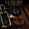 JVCV® Handmade Leather Key Cover Compatible with Tata Harrier EV & Sierra EV Smart Key | Premium Leather Protective Case | Luxury Car Key Cover