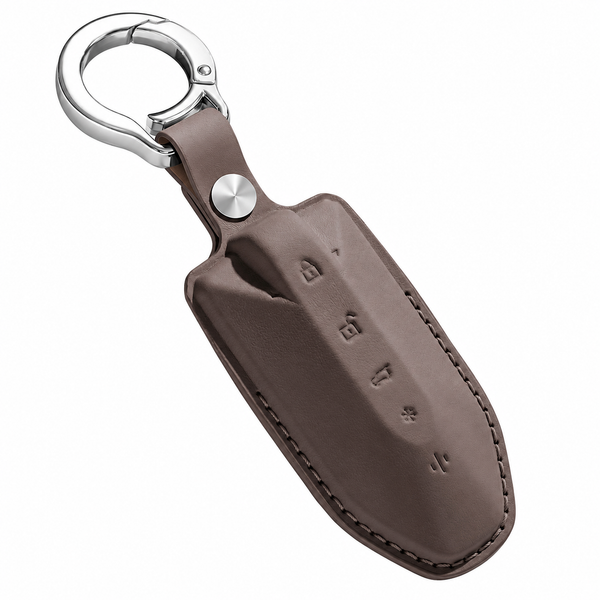 JVCV® Premium Leather Key Cover – Compatible with Mahindra XEV 7XO, BE6, XEV 9E, XEV 9S & BE 6 Formula E Edition (FE) – 6 Button Smart Key