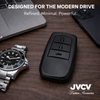 JVCV® Soft TPU Key Cover – Matte Black Pattern – Compatible with Toyota Fortuner, Camry, Hilux, Innova Crysta, Fortuner Legender, Innova HyCross & Land Cruiser – 3 Button Smart Key