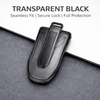 JVCV® Soft TPU Transparent Key Cover with Premium Metal Keychain – Transparent Black – Compatible with Mahindra 7XO, BE6, XEV 9E, XEV 9S & BE 6 Formula E Edition (FE) – 6 Button Smart Key