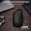 JVCV® Soft TPU Key Cover with Premium Metal Keychain – Matte Black Pattern – Compatible with Kia Seltos 2026, Syros, EV6 & EV9 – 4 Button Smart Key