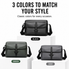 JVCV® Premium Men's Crossbody Messenger Bag | Sleek Shoulder Bag with Front Flap Pocket | Spacious Office, Work, Travel & Everyday Carry Bag