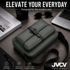 JVCV® Premium Men's Crossbody Messenger Bag | Sleek Shoulder Bag with Front Flap Pocket | Spacious Office, Work, Travel & Everyday Carry Bag