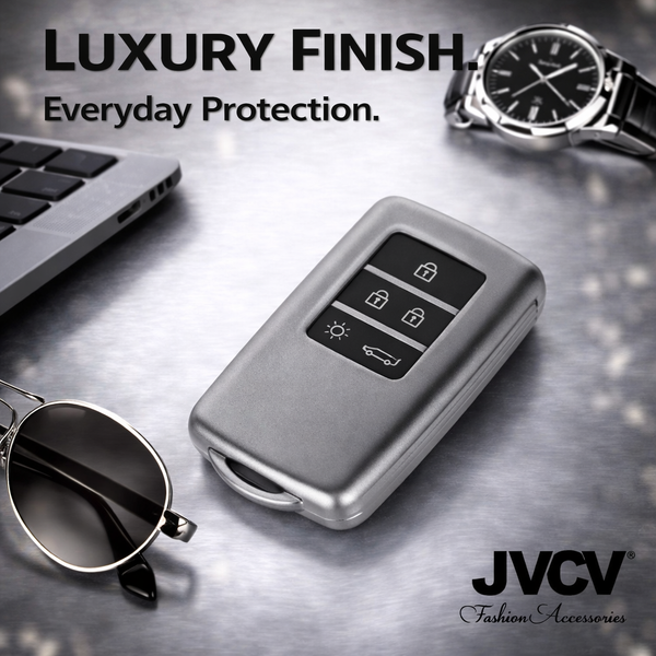 JVCV® Soft Matte Finish TPU Key Cover Compatible with Renault Smart Key