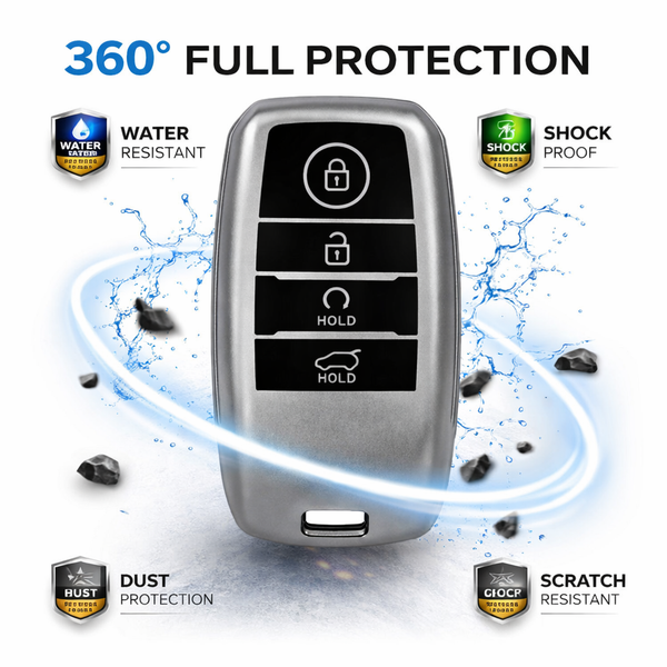 JVCV® Soft Matte Finish TPU Cover Compatible with Kia Smart Key