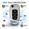 JVCV® Soft Matte Finish TPU Cover Compatible with Tata Flip Key