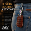JVCV® Handmade Leather Crocodile Pattern Key Cover – Compatible with New MG Hector, Hector Plus, Windsor & Windsor Pro EV Smart Key
