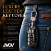JVCV® Handmade Leather Crocodile Pattern Key Cover – Compatible with Toyota Fortuner, Hilux, Innova Crysta, Fortuner Legender, Innova HyCross, Land Cruiser – 2B/3B Smart Key
