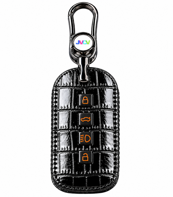 JVCV® Handmade Leather Crocodile Pattern Key Cover – Compatible with Tata Sierra, Curvv & Curvv EV Smart Key