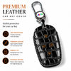 JVCV® Handmade Leather Crocodile Pattern Key Cover – Compatible with Tata Nexon, Harrier, Safari, Punch, Altroz & More – 4 Button Smart Key