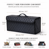JVCV® PU Leather Car Trunk Boot Organizer with Lid — Anti‑Slip, Foldable & Waterproof