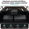 JVCV® Stylish Embossed PU Leather Car Trunk Organizer – Foldable Multipurpose Car Boot Storage Box with Handle