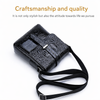JVCV® Men's Luxury Crocodile Pattern Messenger Bag - Premium PU Leather Crossbody Shoulder Bag with Adjustable Strap - Elegant & Durable for Business, Travel & Daily Use