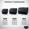 JVCV® Stylish Embossed PU Leather Car Trunk Organizer – Foldable Multipurpose Car Boot Storage Box with Handle