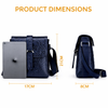 JVCV® Men's Luxury Crocodile Pattern Messenger Bag - Premium PU Leather Crossbody Shoulder Bag with Adjustable Strap - Elegant & Durable for Business, Travel & Daily Use
