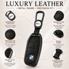 JVCV® Premium Metal & Leather Key Cover Compatible with BMW New 7 Series 740i, 760i, X1, X5, X7, XM, iX & i7 Smart Key | Luxury Protective Key Case