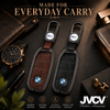 JVCV® Premium Metal & Leather Key Cover Compatible with BMW New 7 Series 740i, 760i, X1, X5, X7, XM, iX & i7 Smart Key | Luxury Protective Key Case
