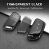 JVCV® Soft TPU Transparent Key Cover for MG Hector, Hector Plus, Windsor & Windsor Pro EV Smart Key with Premium Keychain – Style A or Style B